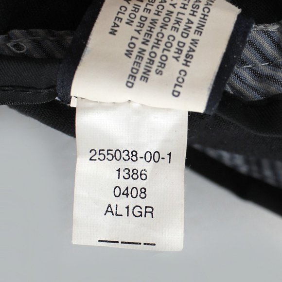 GAP Classic Flat Front Trousers Black Men's Size 33x30 Tailored Office Pants - Picture 9 of 14